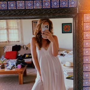 White Boho Dress
